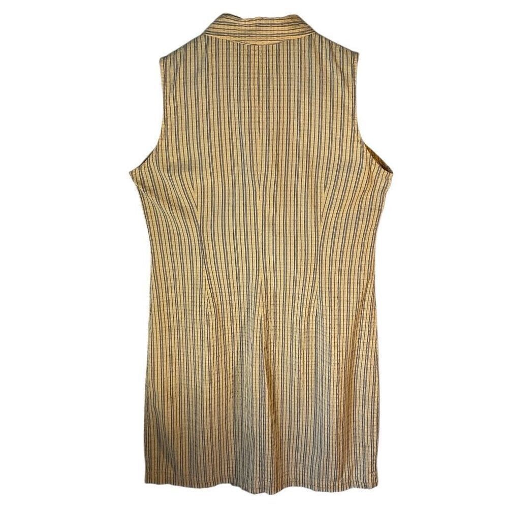 Vintage Liz Claiborne Petites Lizsport Waffle Weave Dress, 8P. Butter Yellow Sum - Picture 5 of 15